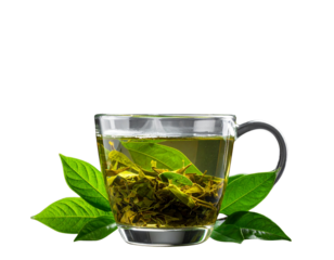 Modern Yerba Mate Tea in Glass PNG – Herbal Infusion Drink