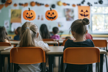 Ai generated photo of child in costume for Halloween