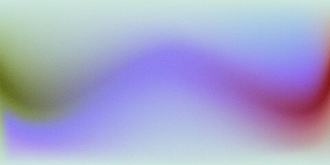 Pastel Gradient Wave with Purple Blue and Red Hues and Grain abstract background