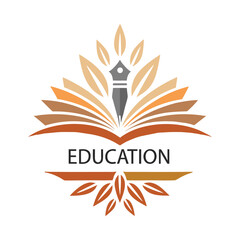 Community Education Logo with Open Book and People Icons