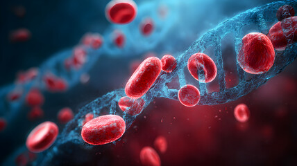 3d rendered illustration of a blood cells