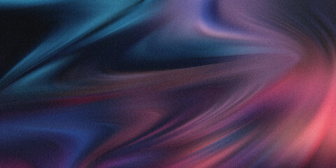 Abstract swirling waves of deep blue, purple, and pink hues create a mesmerizing, textured background with a subtle grainy effect