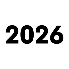 2026 Golden Ribbon Year Text in Luxurious Metallic Design 2026 Vivid Multicolor Neon-Outlined Year Text Elegant Red 2026 Gold-Trimmed TypefaceBronze 2026 Metallic Numbers with Warm ShineBold Black 202