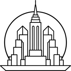 Modern City Skyline Vector