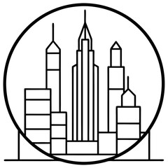 Modern City Skyline Vector