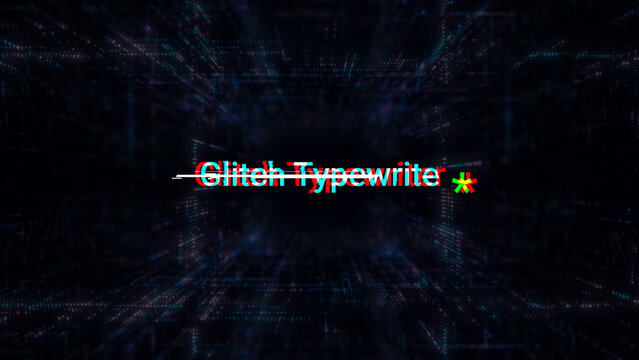Glitch Typewriter 6