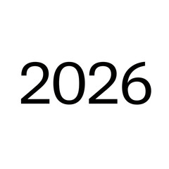 2026 Golden Ribbon Year Text in Luxurious Metallic Design 2026 Vivid Multicolor Neon-Outlined Year Text Elegant Red 2026 Gold-Trimmed TypefaceBronze 2026 Metallic Numbers with Warm ShineBold Black 202
