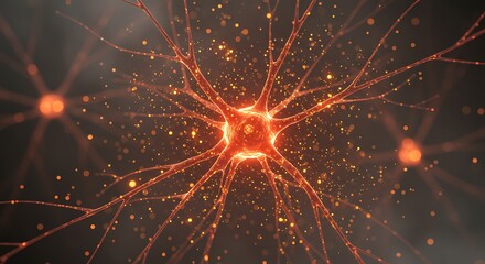 Spark of an Idea: A Single Glowing Neural Cell