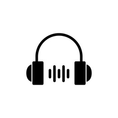 Fototapeta premium Headphone icon vector for web and mobile app. headphone sign and symbol