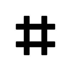 Hashtag icon vector for web and mobile app. hashtag sign and symbol