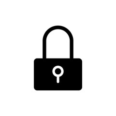 Lock icon vector for web and mobile app. Padlock sign and symbol. Encryption icon. Security symbol