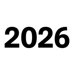 2026 Golden Ribbon Year Text in Luxurious Metallic Design 2026 Vivid Multicolor Neon-Outlined Year Text Elegant Red 2026 Gold-Trimmed TypefaceBronze 2026 Metallic Numbers with Warm ShineBold Black 202