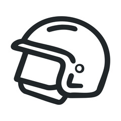 Naklejka premium Stylish helmet concept for safety equipment design and branding. Vector illustration