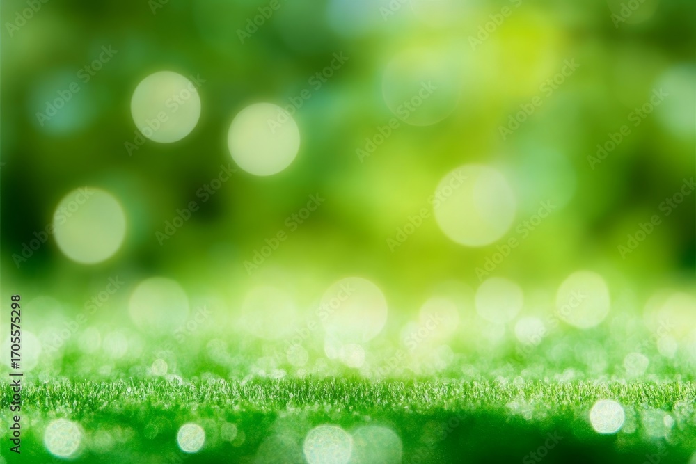 Poster enchanting abstract nature with shimmering light beams and warm glowing circles overlay effect