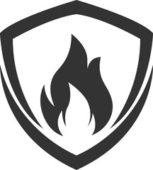 Fire logo or icon design template