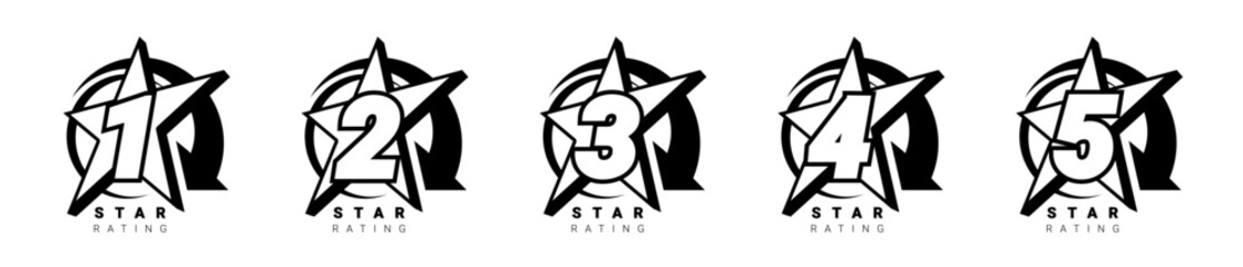 Star rating. star Symbol or emblem. vector illustration