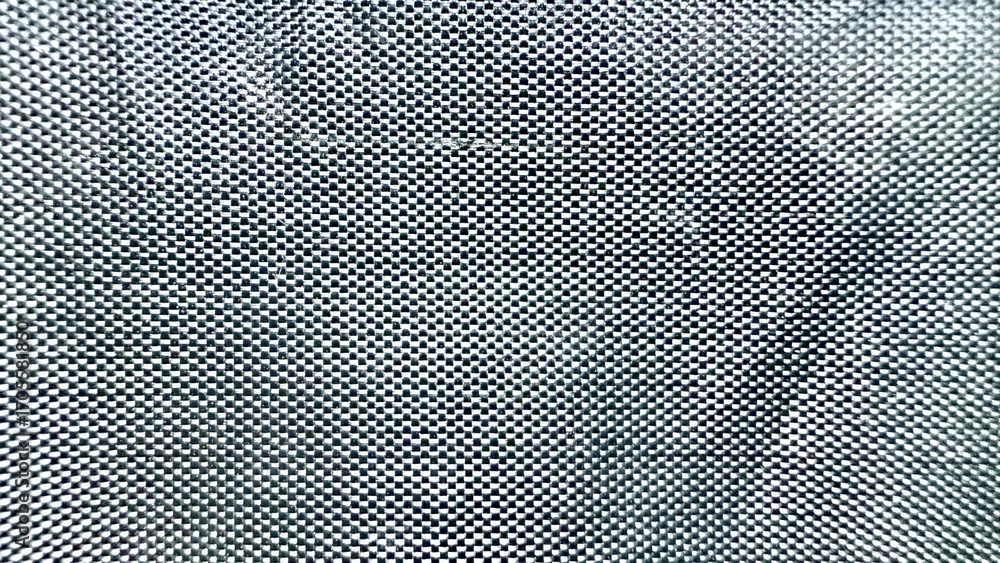 Poster black and white woven textile pattern close-up seamless grid surface texture ideal for commercial or