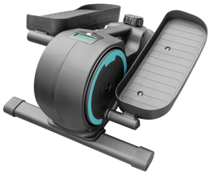 Black elliptical machine exercise equipment