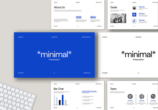 Clean Minimal Corporate Presentation Template