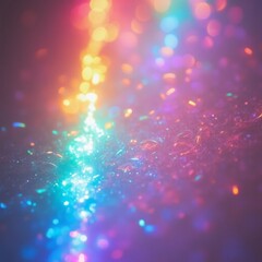 Iridescent rainbow gradient with shimmering highlights