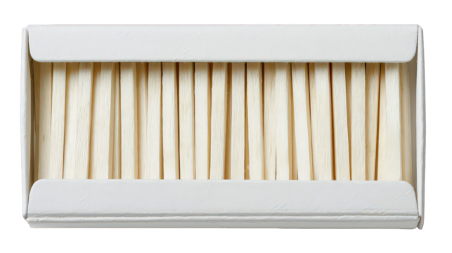 Matchsticks In White Box