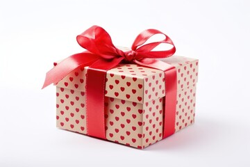 Obraz premium Gift box gift present white background.