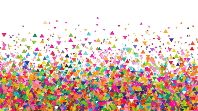 Abstract Triangles Pattern on Black Background