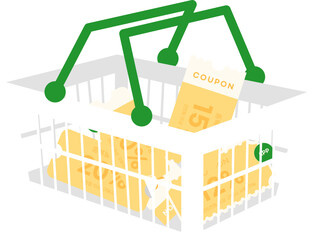 온라인 쇼핑 바구니 할인 쿠폰(online shopping basket discount coupon)