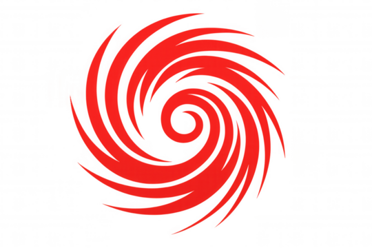 Hurricane spinning rapidly, transparent view, revealing dynamic vortex with open background area