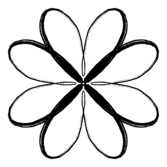 PNG four leaf clover, vector illustration of a flower, vector illustration of a leaf