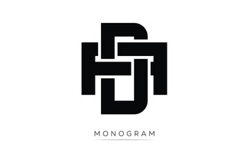 Fototapeta premium AC Creative Latter Logo. Monogram Logo Design. Modern Minimal Initials Sing Symbol .