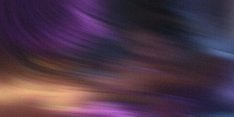 Abstract swirling clouds of purple, blue, and gold light create a mesmerizing and ethereal cosmic background