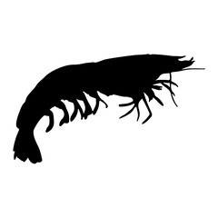 silhouette of a lobster