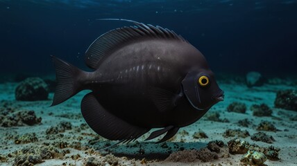 Dark fish underwater