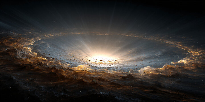 Gravitational Collapse of a Rotating Molecular Cloud Core Stellar Birth and Protostellar Disk Formation in Deep Space