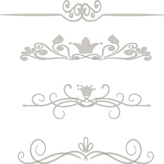 set of decorative elements for design