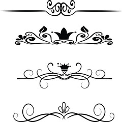 set of decorative elements for design