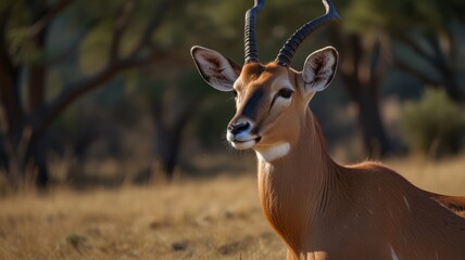 Antelope in savanna (1)