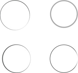vector illustration of a white circle