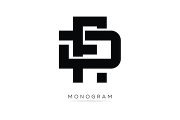 DF Creative Latter Logo. Monogram Logo Design.  Modern Minimal Initials Sing Symbol .