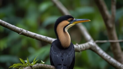 Bird perched on branch