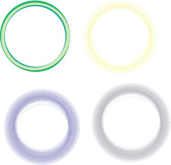 set of round frames with circles