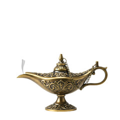 Genie Lamp Arabian Nights Magic Wishes and Folklore on transparent background