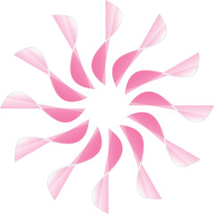 abstract pink flower