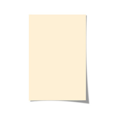 Blank Notepaper isolated on Transparent Background