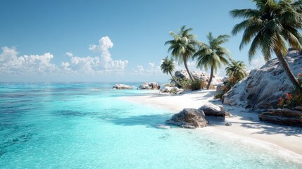 Fototapeta premium Idyllic Tropical Island Beach