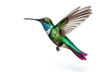 Fototapeta premium Standing hummingbird animal wildlife hovering.