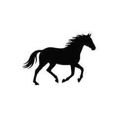 Running Horse Gallop Silhouette Vector