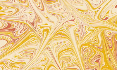 An earthy marbled paper vector for boho brand packaging & vintage book covers. A retro 70s liquid swirl texture in warm terracotta and yellow tones. Fully editable EPS format.
