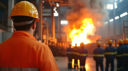 Fire incident management training industrial facility safety drill emergency response perspective focused risk awareness strategies